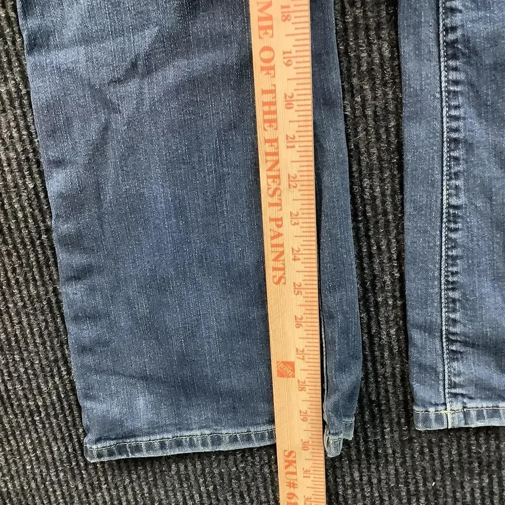 Michael Kors Jeans Womens 8 Short Blue Bootcut Stretch Denim Zip Fly Pockets